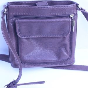 Vintage Fossil Brown Tan Leather Crossbody Purse